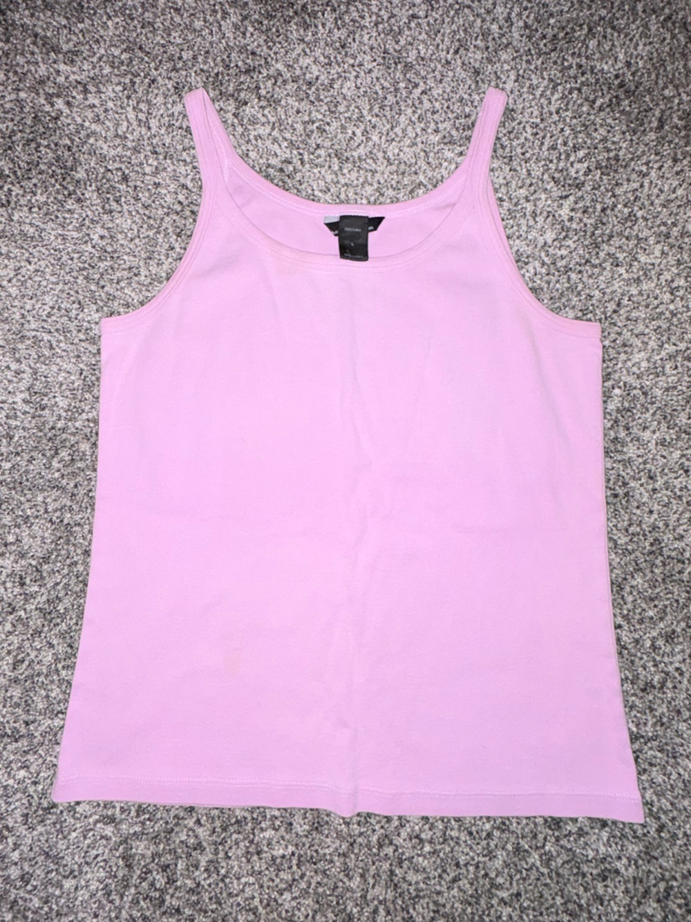 Moda International Classic Scoop Neck Tank Top in Light Pink